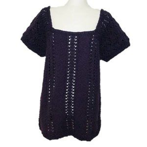 Old Navy size XXL Short Sleeve Purple Sweater